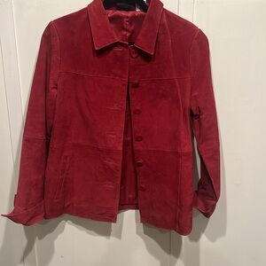 Vintage Spiegel Red Suede Jacket